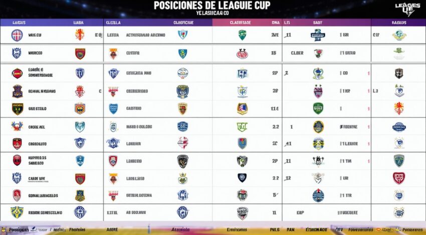 Posiciones de Leagues Cup: Tabla Actualizada y Clasificación Equipos